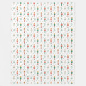 Festive Christmas Nutcracker Ballerina  Fleece Deken (Voorkant)