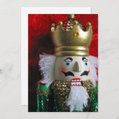 Festive christmas nutcracker feestdagenkaart (Voorkant / Achterkant)