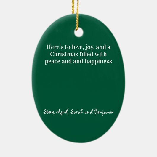 Festive Christmas Ornament (Achterkant)