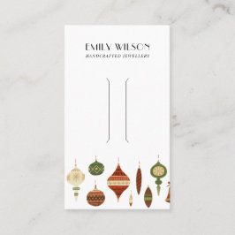 FESTIVE CHRISTMAS ORNAMENT HAIR CLIP DISPLAY CARD VISITEKAARTJE