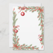 Festive Christmas Ornament Mexican Posada Navideña Kaart (Achterkant)