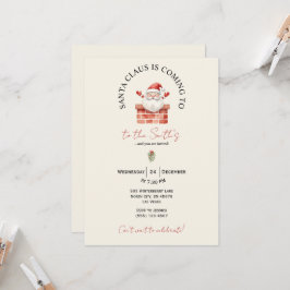 Festive Christmas Party Invitation Kaart