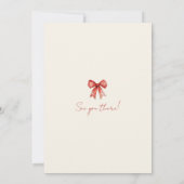 Festive Christmas Party Invitation Kaart (Achterkant)