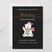 Festive Christmas Party Invitation Kaart (Voorkant)