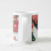 Festive Christmas Pattern Grote Koffiekop (Achterkant)