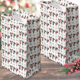 Festive Christmas Pattern Klein Cadeauzakje