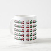 Festive Christmas Pattern – Seamless Holiday Icons Koffiemok (Voorkant links)