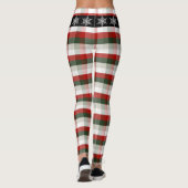 Festive Christmas | Plaid & Snowflake Belt Leggings (Achterkant)