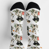 Festive Christmas Puppy Socks for Family Sokken (Top)