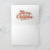 Festive Christmas Quote Typography with Snowflakes Feestdagen Kaart (Binnen)