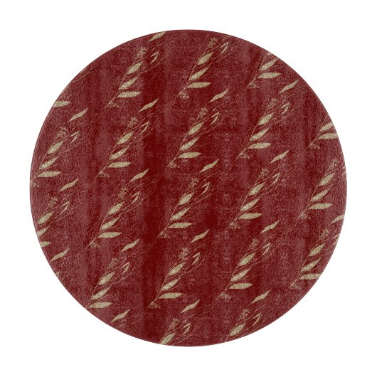 FESTIVE CHRISTMAS RED GOLD TRAY CUTARD SNIJPLANK (Voorkant)