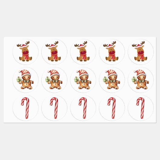 Festive Christmas Shapes Sticker Pack (Vel)