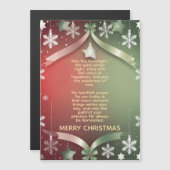 Festive Christmas Snowflake Frame with Stars (Voorkant / Achterkant)