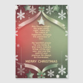 Festive Christmas Snowflake Frame with Stars  (Voorkant)