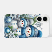 Festive Christmas snowman Holiday Case-Mate iPhone Case (Achterkant (horizontaal))
