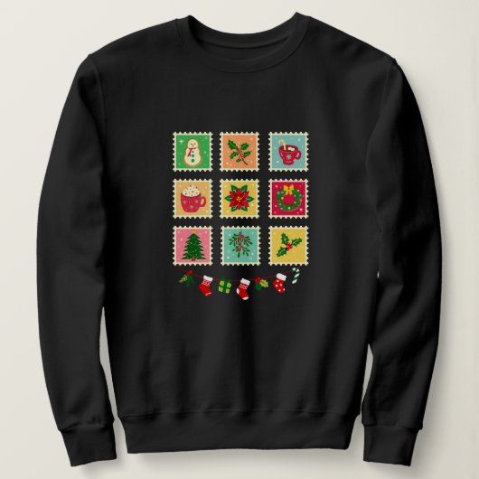 "Festive Christmas Stamp Collection Trui (Design voorkant)
