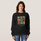 "Festive Christmas Stamp Collection Trui (Voorkant volledig)