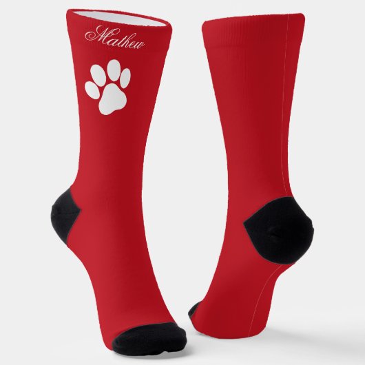 Festive Christmas Stocking With Your Custom Name Sokken (Gebogen)