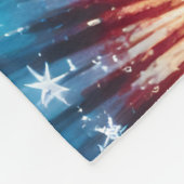 Festive Christmas Tie Dye Spiral Fleece Deken (Hoek)