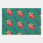 Festive Christmas Toy Soldiers Wrapping Paper (Voorkant 2)