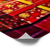 Festive Christmas Tree and Gifts Art Poster (Hoek)