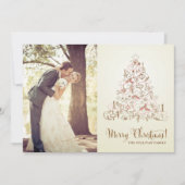  FESTIVE CHRISTMAS TREE HOLIDAIRE FOTOKAART FEESTDAGENKAART (Voorkant)