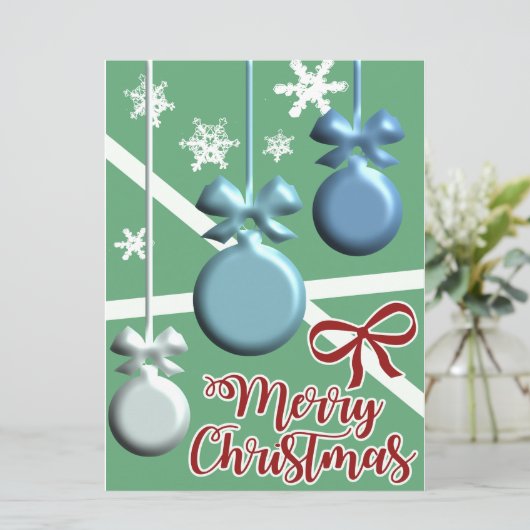 Festive Christmas Tree Holiday Greeting Card (Staand voorkant)