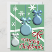 Festive Christmas Tree Holiday Greeting Card (Voorkant)