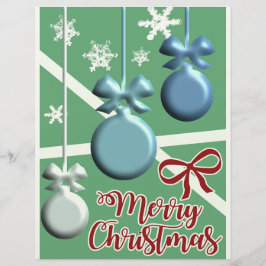 Festive Christmas Tree Holiday Greeting Card Briefhoofd