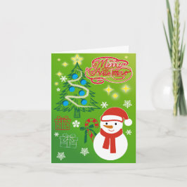 Festive Christmas Tree Holiday Greeting Card Feestdagen Kaart