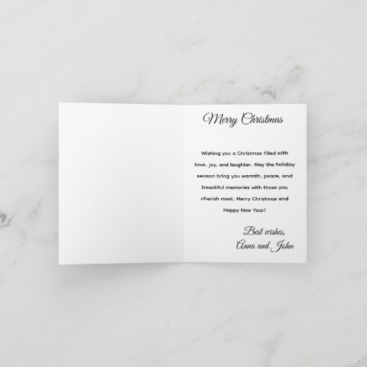 Festive Christmas Tree Holiday Greeting Card Feestdagen Kaart (Binnen)