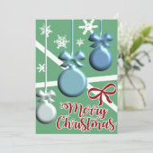 Festive Christmas Tree Holiday Greeting Card Feestdagenkaart (Staand voorkant)