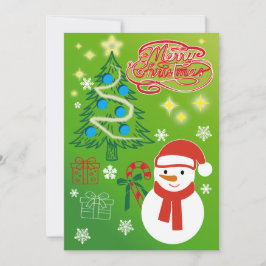 Festive Christmas Tree Holiday Greeting Card Feestdagenkaart