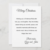 Festive Christmas Tree Holiday Greeting Card Feestdagenkaart (Achterkant)