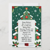 Festive Christmas Tree Holiday Party Kaart (Voorkant)