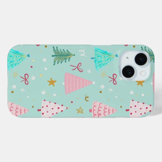 Festive Christmas Tree Phone Case (Achterkant (horizontaal))