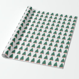 Festive Christmas Tree & presents Cadeaupapier