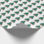 Festive Christmas Tree & presents  Cadeaupapier (Hoek)