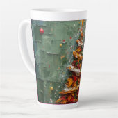 Festive Christmas Tree with Cozy Winter Design gif Latte Mok (Linkerhoek)