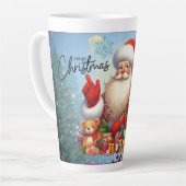 Festive Christmas Tree with Cozy Winter Design gif Latte Mok (Linkerhoek)
