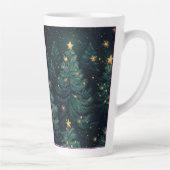 Festive Christmas Tree with Cozy Winter Design gif Latte Mok (Rechts)