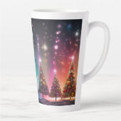 Festive Christmas Tree with Cozy Winter Design gif Latte Mok (Rechts)