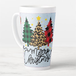 Festive Christmas Tree with Cozy Winter Design gif Latte Mok