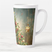 Festive Christmas Tree with Cozy Winter Design gif Latte Mok (Rechts)