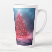 Festive Christmas Tree with Cozy Winter Design gif Latte Mok (Rechts)