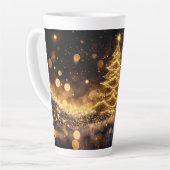 Festive Christmas Tree with Cozy Winter Design gif Latte Mok (Linkerhoek)