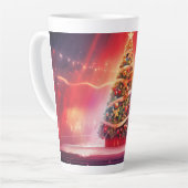 Festive Christmas Tree with Cozy Winter Design gif Latte Mok (Linkerhoek)