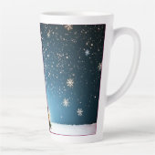 Festive Christmas Tree with Cozy Winter Design gif Latte Mok (Rechts)