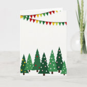 Festive Christmas Trees Card Kaart (Voorkant)