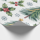 Festive Christmas Wrapping Paper Cadeaupapier (Hoek)